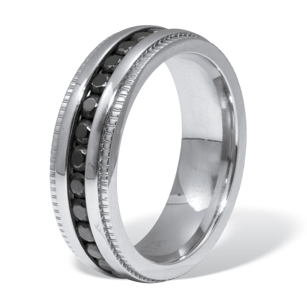 Palm .92 TCW Men's Eternity Ring Black US 11 3