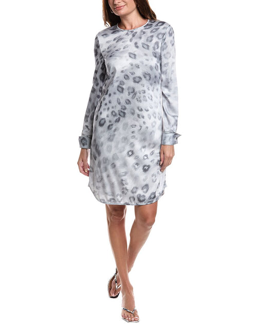 St. John Printed Dress Grey US 4 2