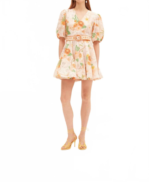Kate Ford Tacana Plunge Dress Multi US 2 4
