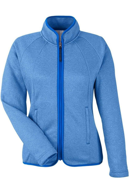 CORE365 Women's Venture Heathered Stripe Full-Zip Multi XSmall 2