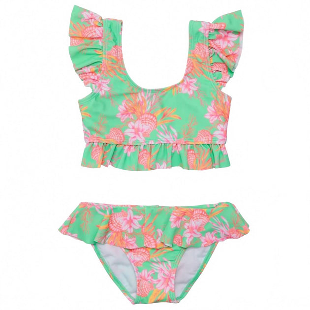 Snapper Rock Mädchen Frilled Crop Bikini Multi US 10 2