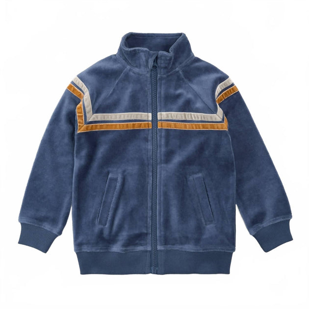 Miles the Label Velour Track Jacket Blue US 3 2