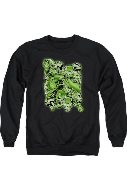 Gildan Superman Metallo Mayhem Crewneck Sweatshirt Black XXL 2
