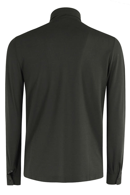 Zanone Soft Ice Cotton Polo Shirt Dark Green EU 56 3