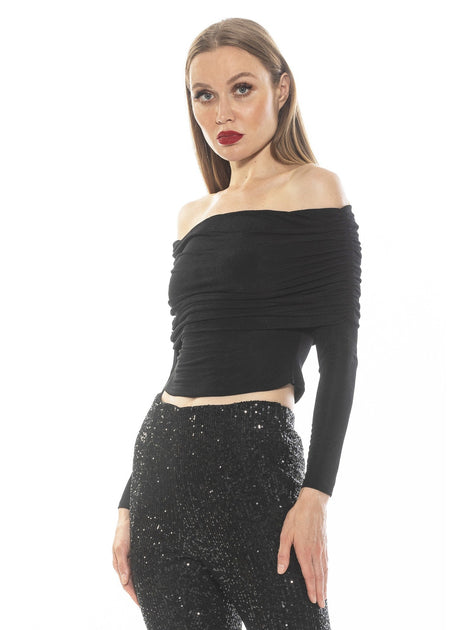 Alexia Admor Hannah Top Black Large 5