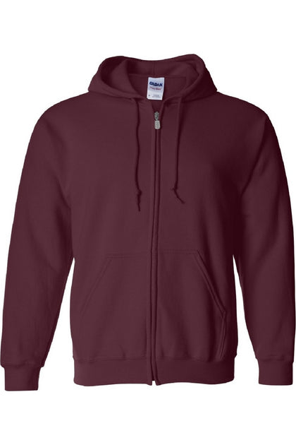 Gildan Heavy Blend Full Zip Hooded Sweatshirt Red XL 4