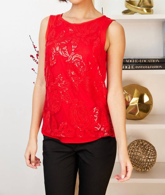 Eva Franco Gail Tank Red Small 2