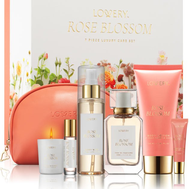 Lovery Rose Blossom Bath and Body Care Set 8pc Multi 2