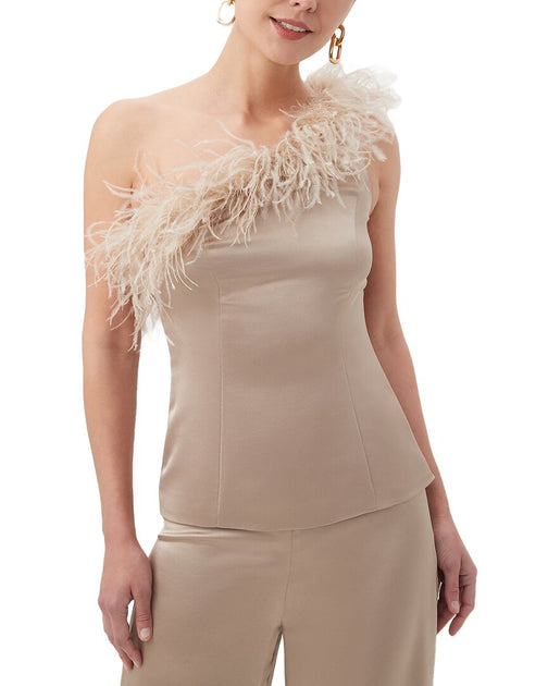 Trina Turk Aya Top Beige US 6 2