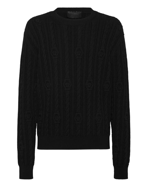 Philipp Plein Pullover Round Neck Long-Sleeve Black XXXLarge 2