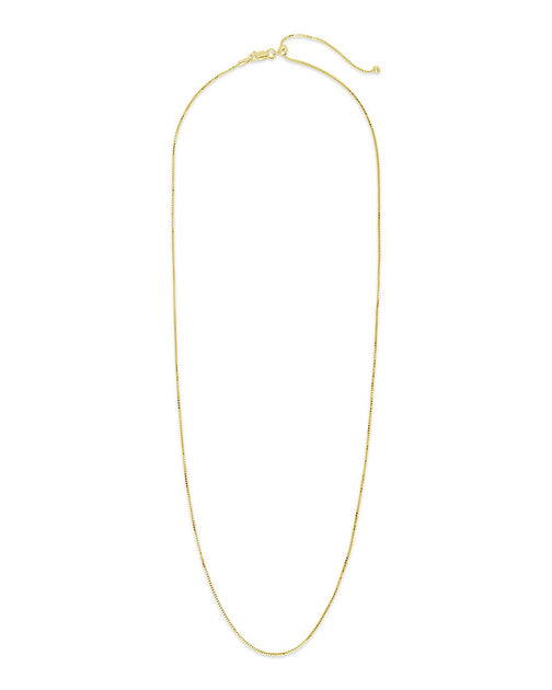 Sterling Forever Adjustable Venetian Chain Silver 2