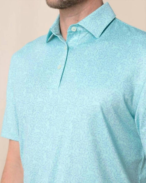 Southern Tide Driver Pineapple Paradise Polo Green Small 4