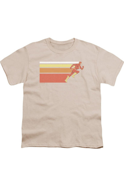 Gildan DC Comics Flash Retro Bars T-Shirt Rose 4 Ans 2