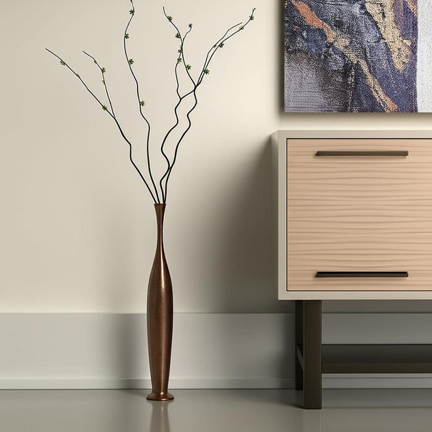 Hivvago Floor Vase Brown 41in 2