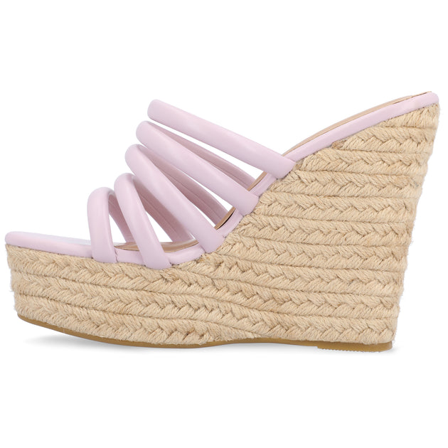 Journee Collection Cynthie Wedge Sandal Multi US 10 3