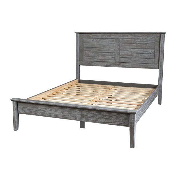 Hivvago Platform Bed Grey Queen 2