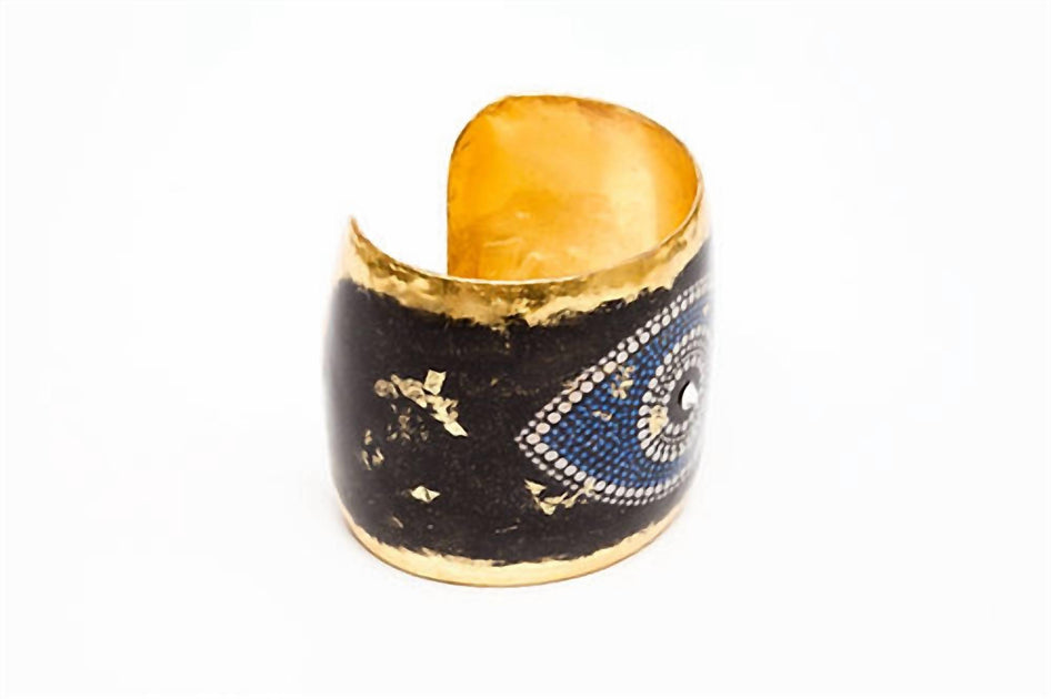 Avenue Chic Evil Eye Cuff Blue Large 3