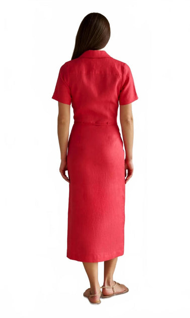 Hevron Axel Maxi Dress Red US 4 3