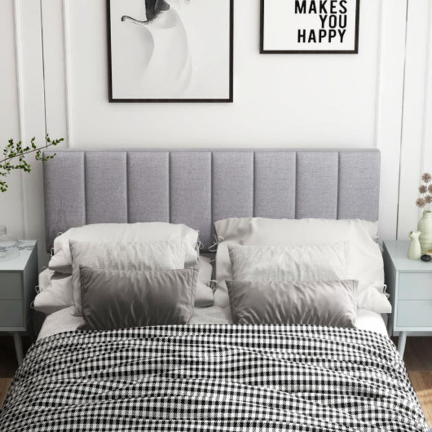 Hivvago Linen Headboard Gray 3