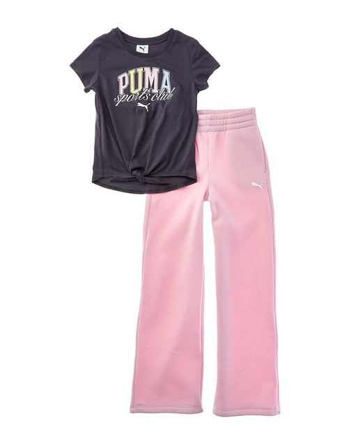 Puma 2 Piece T-Shirt and Pant Set Grey Medium 3