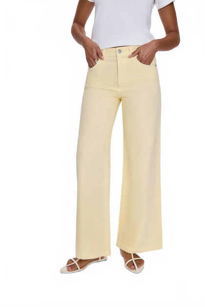 PISTOLA Jadyn Palazzo Jeans Beige 27 3