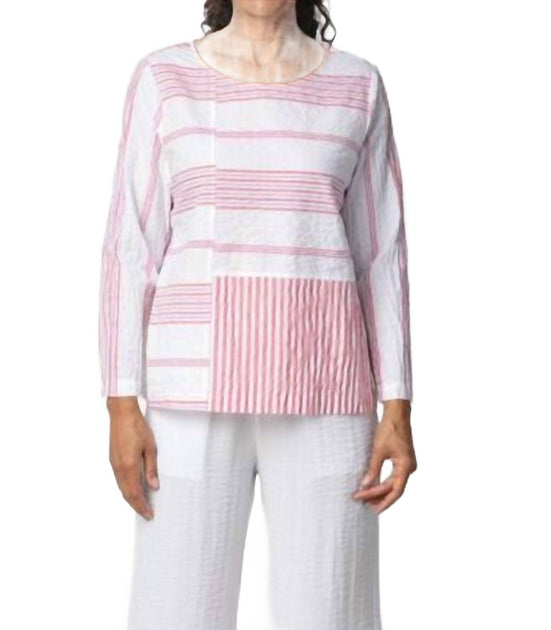 Habitat Button Back Pullover Top Pink Small 2