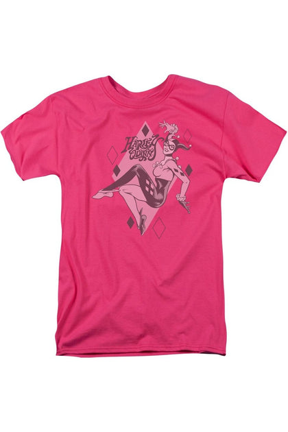 Gildan DC Comics Harley Quinn T-Shirt Pink Medium 2