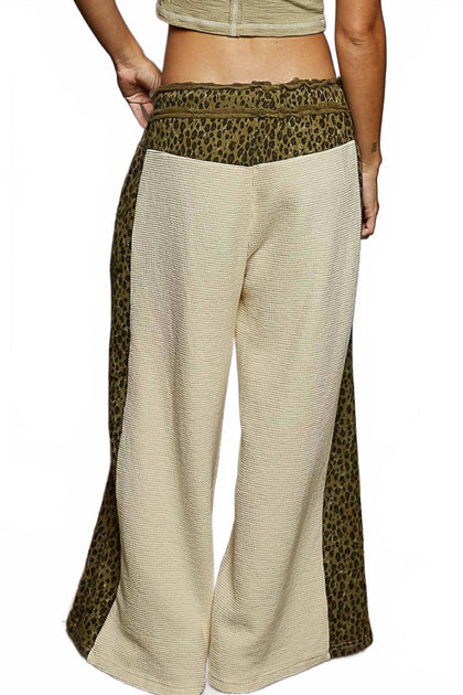 POL Animal Print Knit Pants Multi Small 3