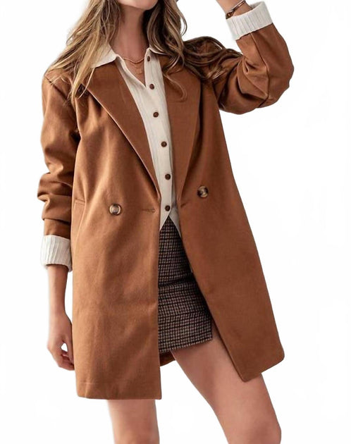Urban Daizy Overcoat Brown Small 4