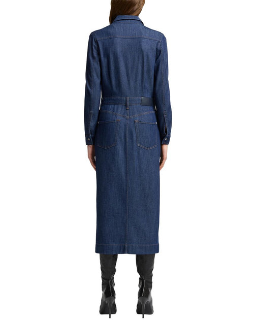 7 For All Mankind Maxikleid Blau XS 3