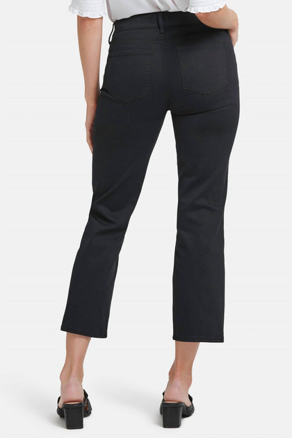NYDJ Marilyn Straight Ankle Jeans Black US 10 3
