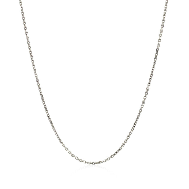 FASHNZFAB 18k White Gold Cable Chain Silver US 16 3