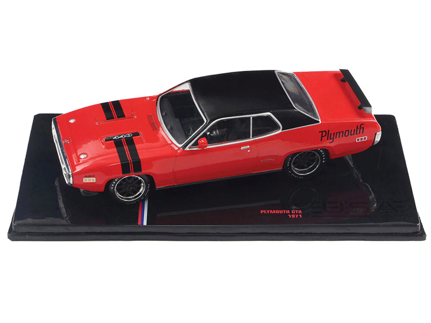 IXO Models 1971 Plymouth GTX Diecast Model Red 1/43 4