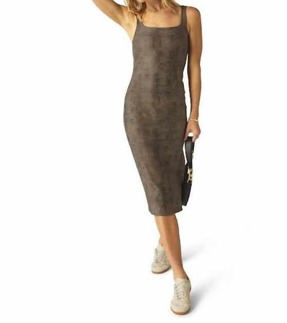 Beyond Yoga Softmark Icon Midi Dress Silver Medium 2