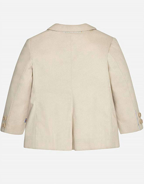 Mayoral Boys Dressy Stretchy Jacket Beige 6-9 Months 3