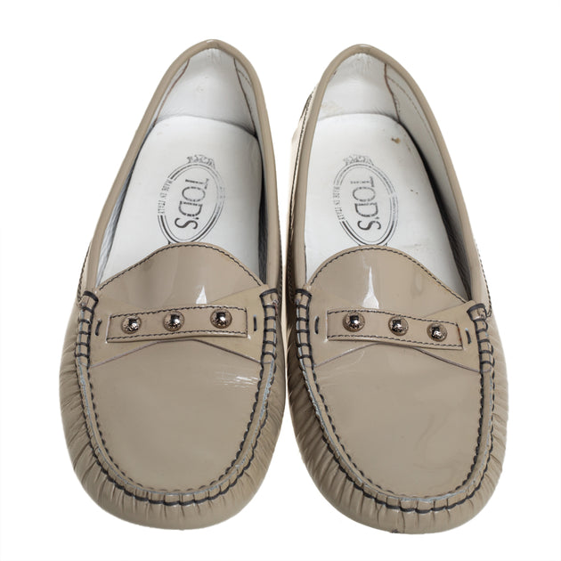 Tod's Slip On Loafers Grey EU 40.5 4