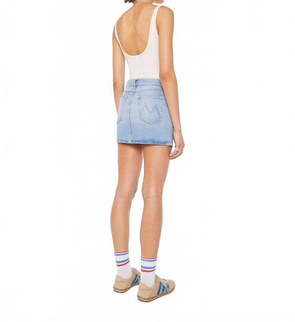 Mother Vagabond Mini Skirt Blue 26 4