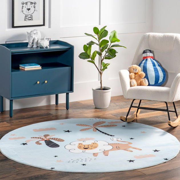 nuLOOM Jalissa Lion Dreams Kinder Teppich 2