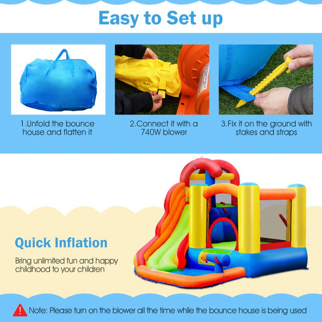 Inflatable Crab Dual Slide Bounce House for Outdoor Fun main image 0