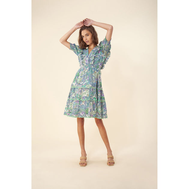 HALE BOB Eola Voile Dress Multi XLarge 2