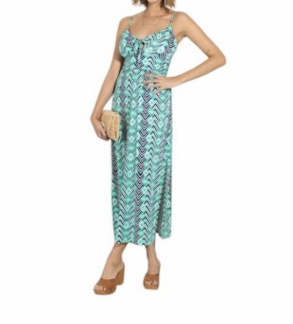 Veronica M Barbados Maxi Dress Blue Large 3