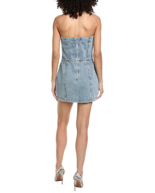 Amanda Uprichard Scorpio Skort Romper Blue Small 3
