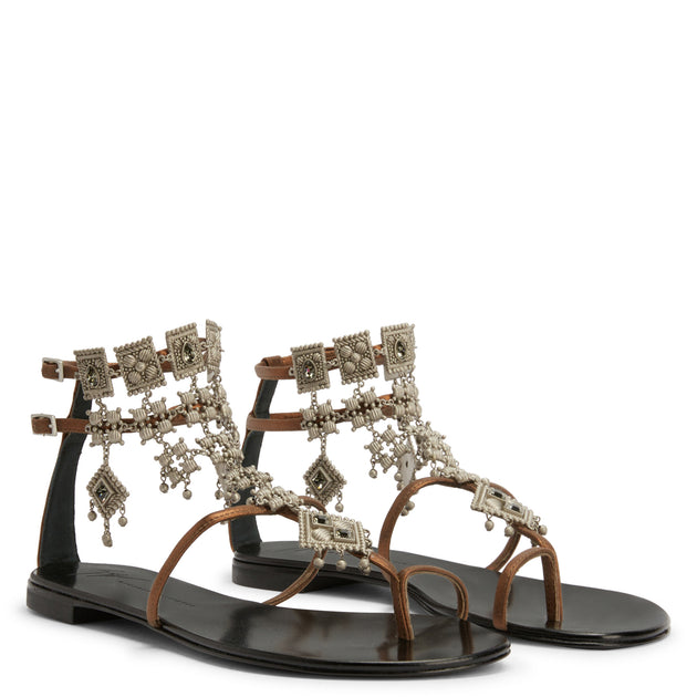 Giuseppe Zanotti Amira Sandals Brown US 7 3