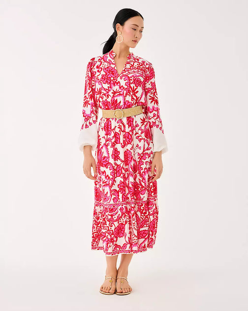 Lilly Pulitzer Axton Midi Dress Multi US 8 2