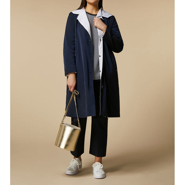 Marina Rinaldi Ottavia Raincoat Blue US 12 4