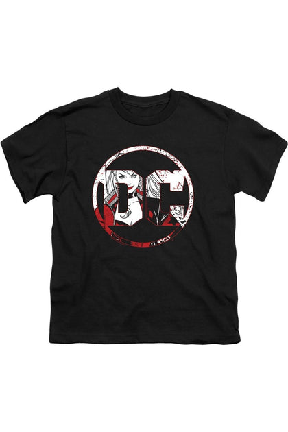 Gildan Batman DC Comics Logo Youth T-Shirt Black Large 2