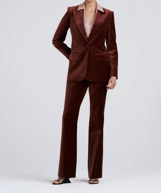 Derek Lam 10 Crosby Balton Single Breasted Blazer Red US 6 2