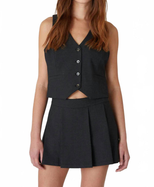 BLANKNYC Plot Twist Vest Black Large 2