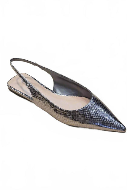 Let's See Style Blanche Slingback Flats Brown US 5.5 2