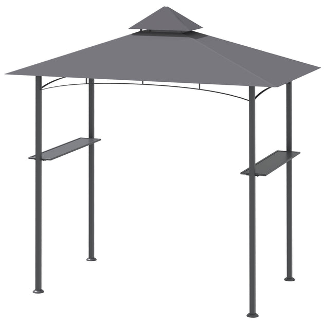 Hivvago BBQ Pavillon 8' x 5' Grau 2